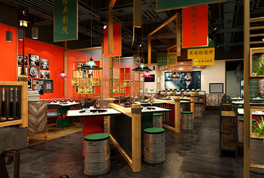 嘉兴火锅店装修设计_案例效果图